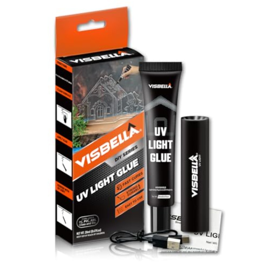 Liquid Uv Glue Kit - طقم غراء راتنجي بالأشعة فوق البنفسجية