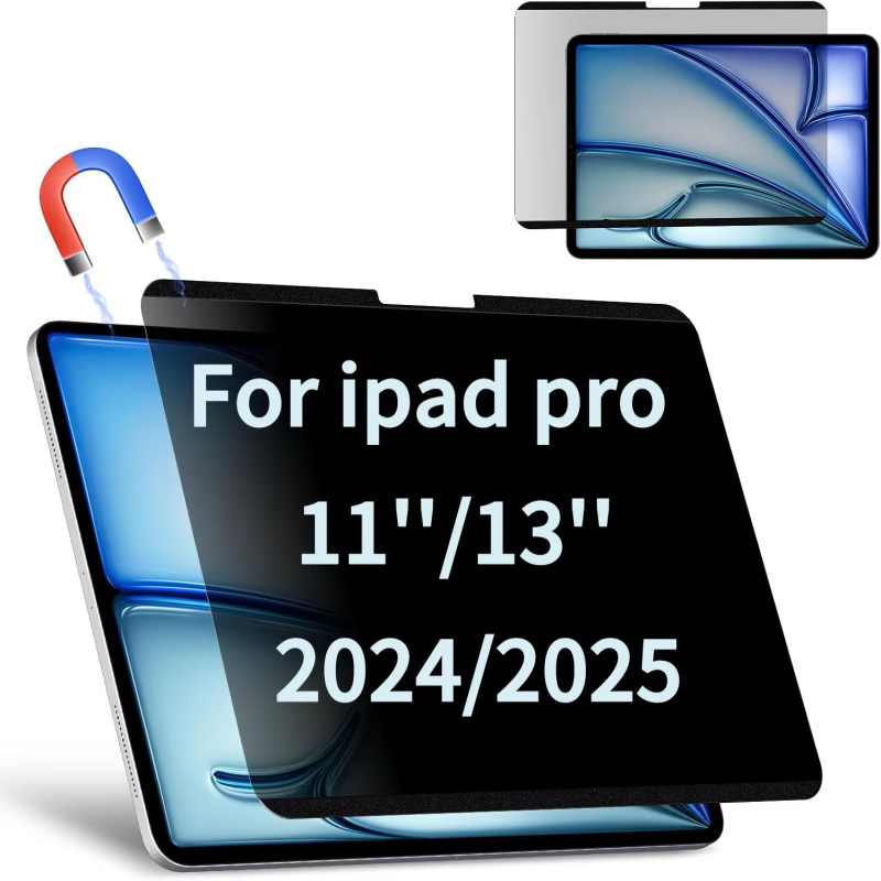 Matte Anti Glare Screen - واقي شاشة مغناطيسي للخصوصية لجهاز iPad