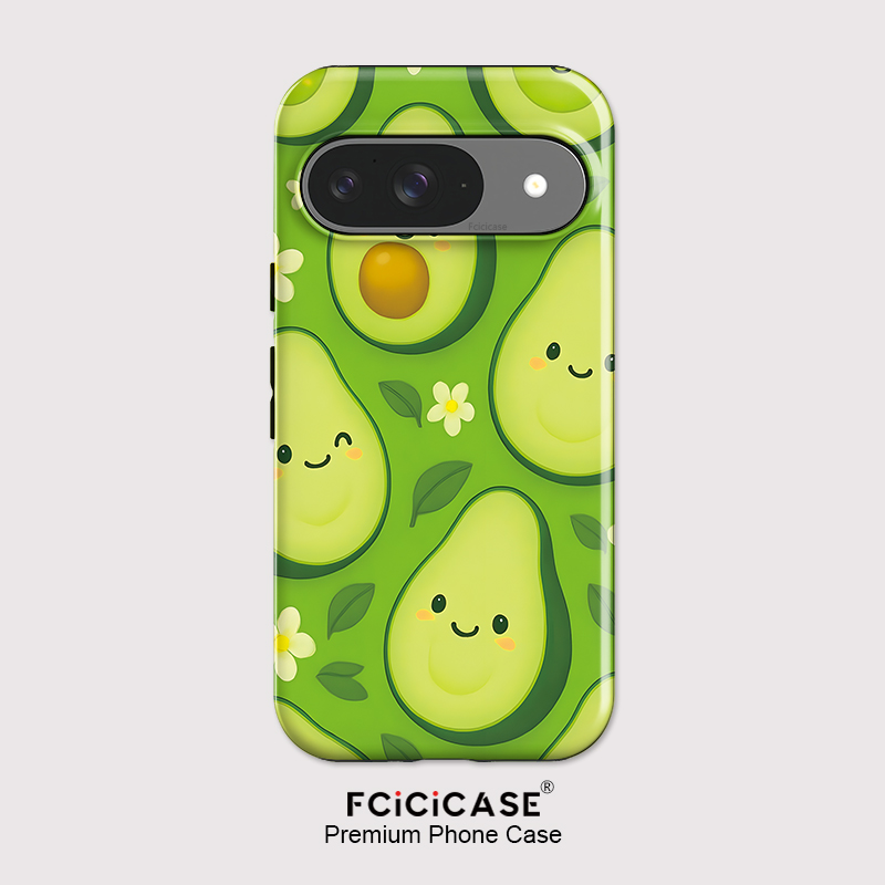 Google Pixel 8A - جراب هاتف Fcicicase بتصميم زهرة الأفوكادو