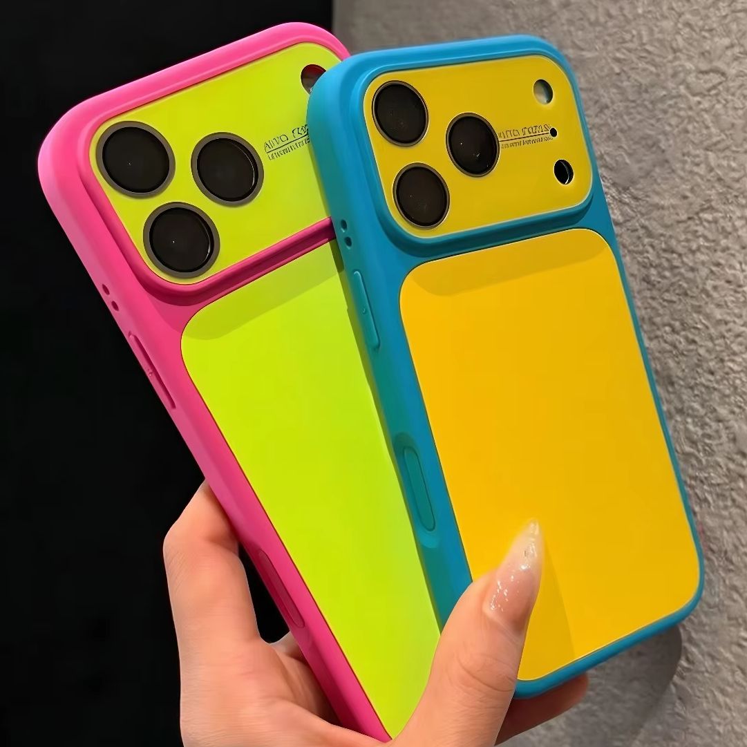 Apple Iphone 16 - غطاء صلب فاخر بألوان متباينة لآيفون