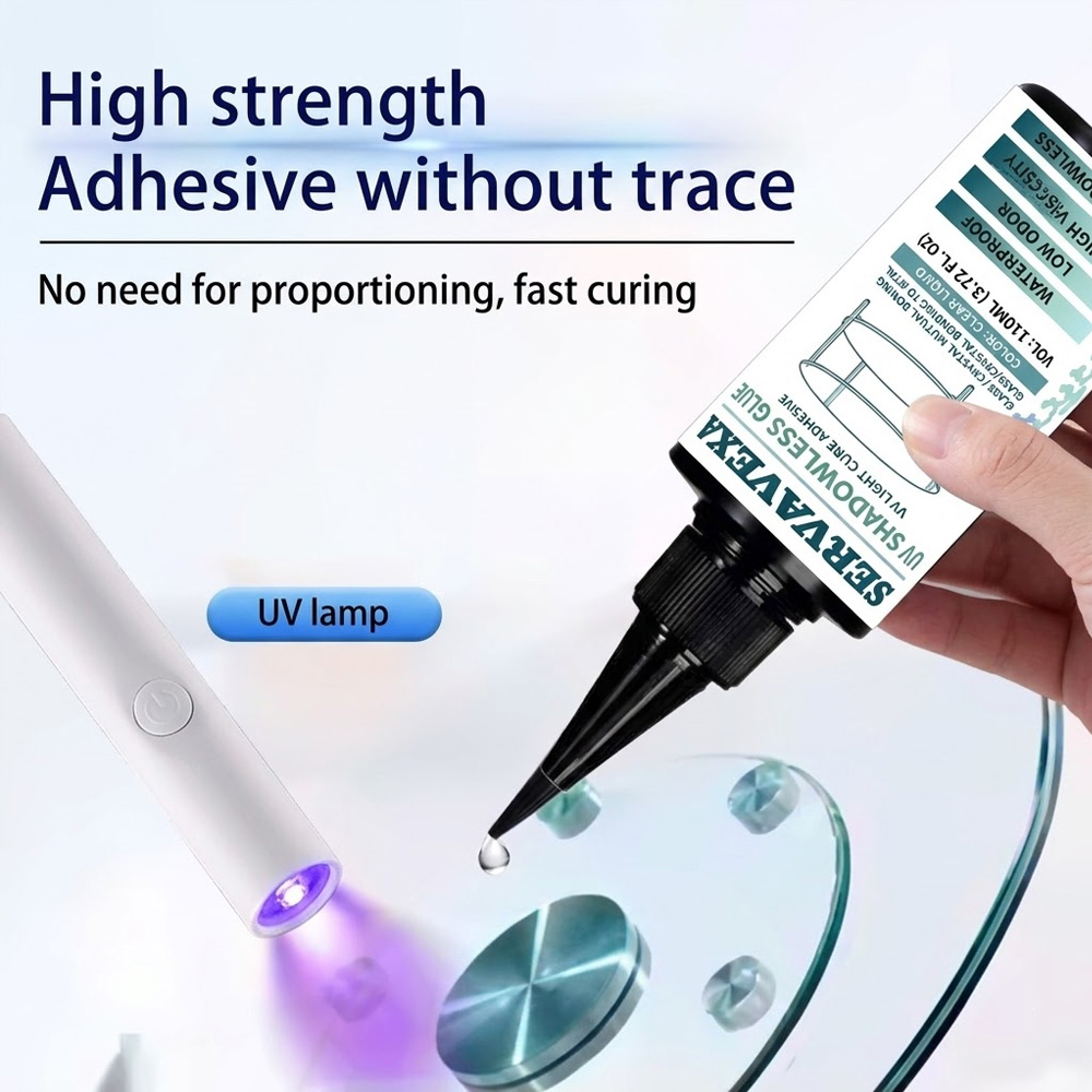 Liquid Uv Glue Kit - طقم غراء شفاف بالأشعة فوق البنفسجية