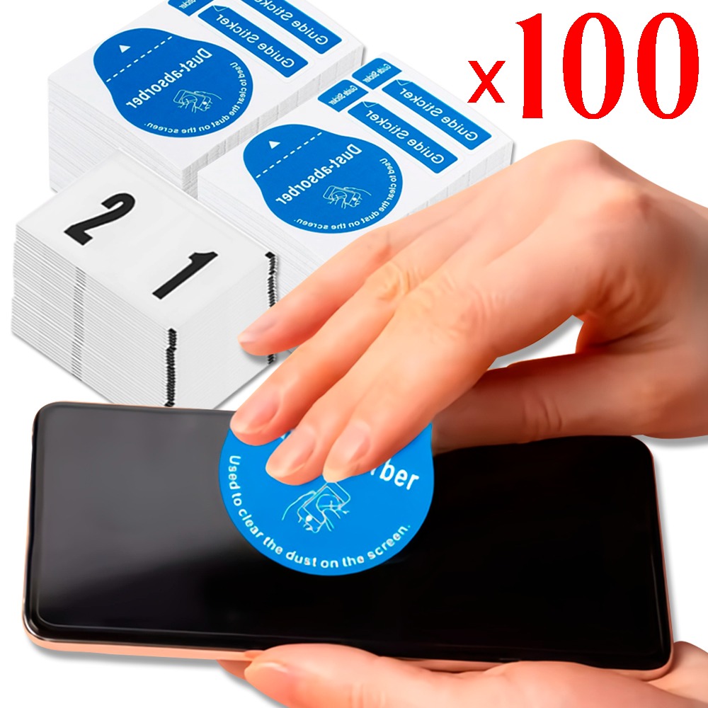Dust Removal Sticker - 100/1 قطعة إزالة الغبار شاشة الهاتف