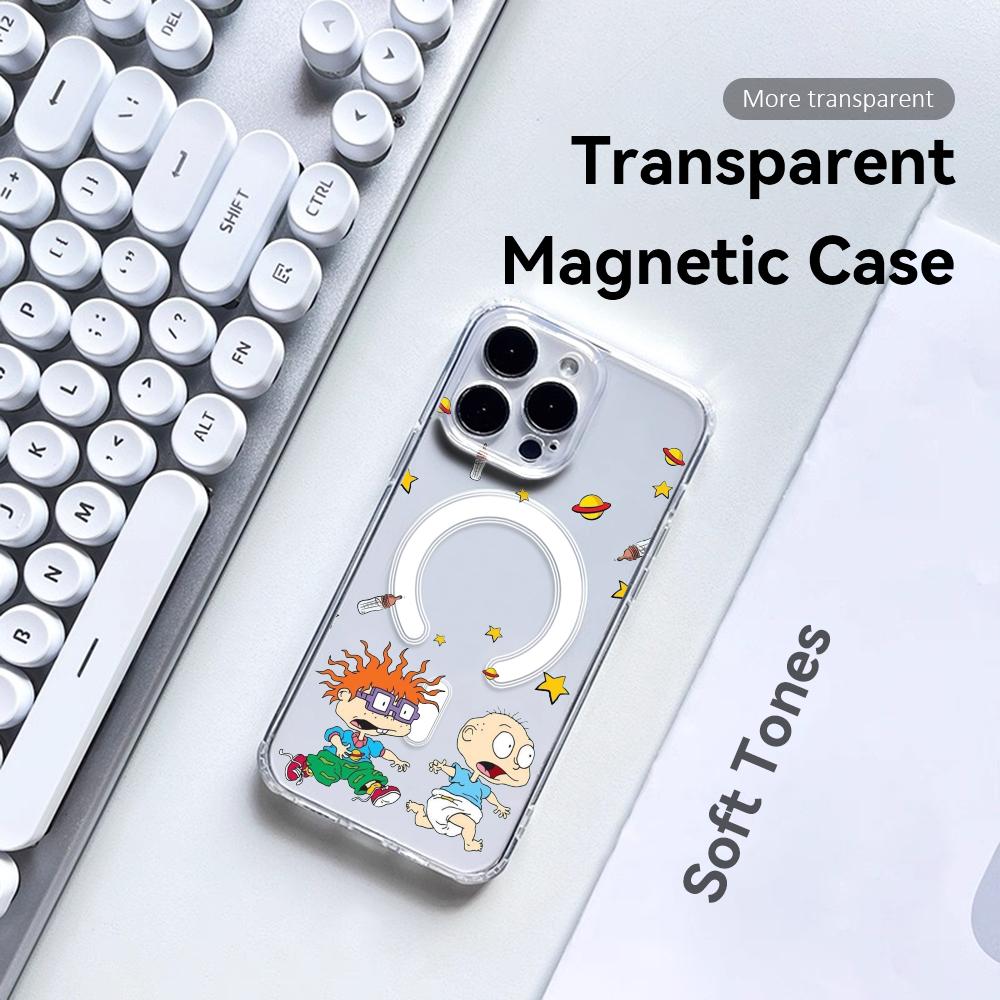 Apple Iphone 15 - جراب هاتف أنمي R-Rugrats r-Rugratg شفاف
