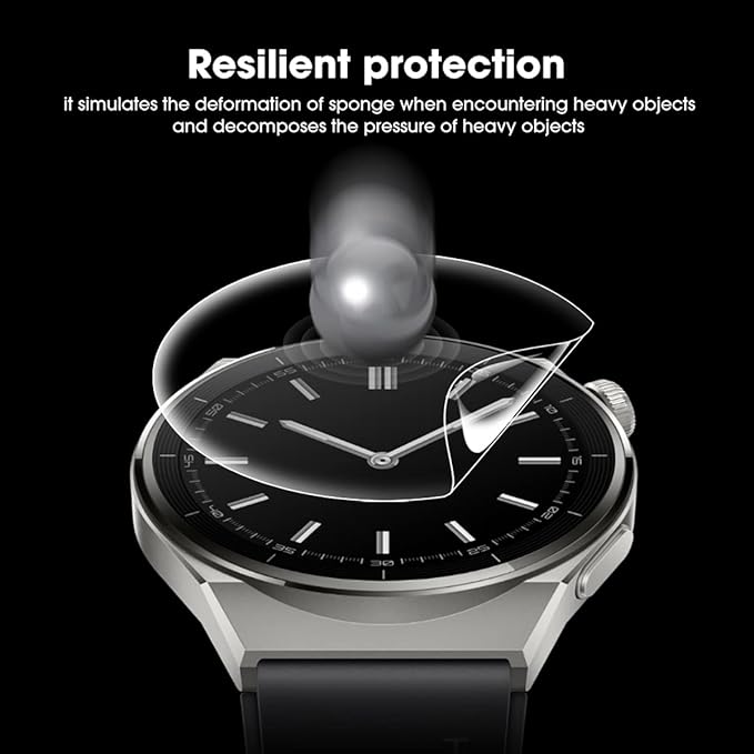 1-5 قطع من واقي الشاشة الهيدرو - مراجعة Smartwatch Screen Film وسعره