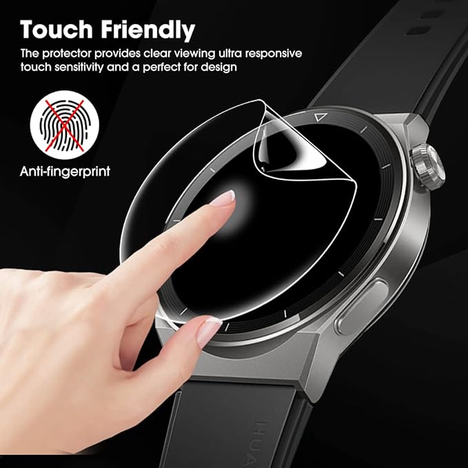 1-5 قطع من واقي الشاشة الهيدرو - مراجعة Smartwatch Screen Film وسعره