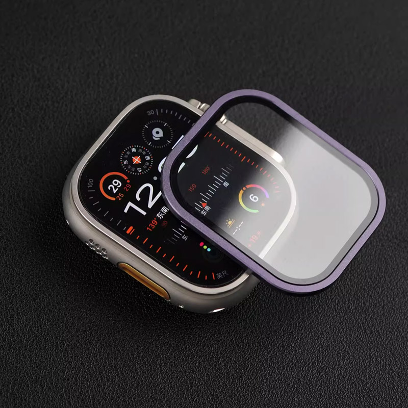 زجاج مقسى لساعة أبل الترا 49 م - مراجعة Smartwatch Screen Film وسعره