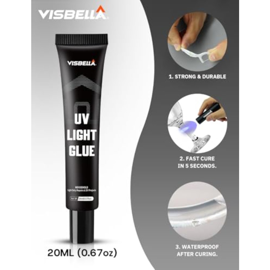 طقم غراء راتنجي بالأشعة فوق ال - مراجعة Liquid Uv Glue Kit وسعره