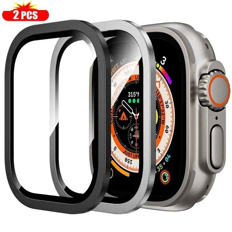 2 قطعة الزجاج المقسى لساعة أبل - مراجعة Smartwatch Screen Film وسعره