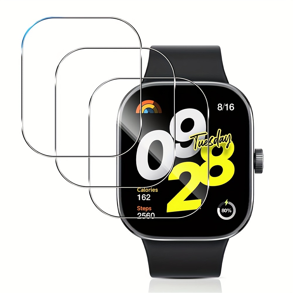 3-5 قطع من الزجاج المقسى الفاخ - مراجعة Smartwatch Screen Film وسعره