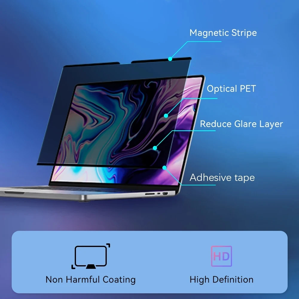 واقي شاشة مغناطيسي مضاد للاختل - مراجعة Privacy Filter 2Pack وسعره