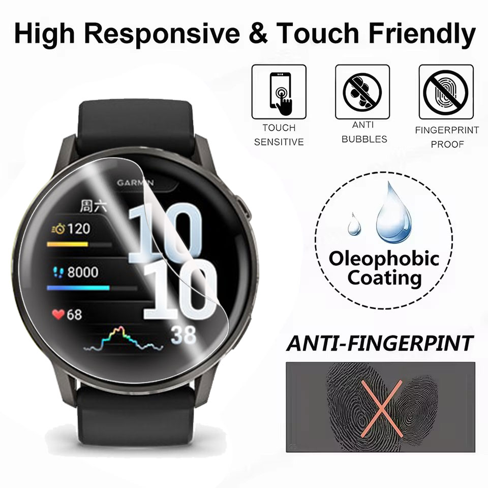 لينة هيدروجيل فيلم ل Garmin Ve - مراجعة Hydrogel Screen Protector وسعره