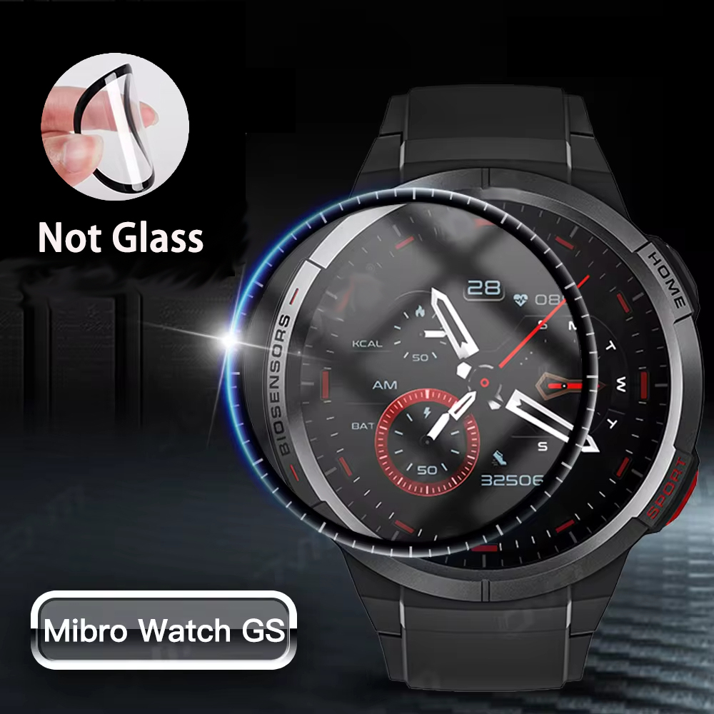 واقي شاشة لساعة Mibro GS ، أفل - مراجعة Curved Edge Screen وسعره