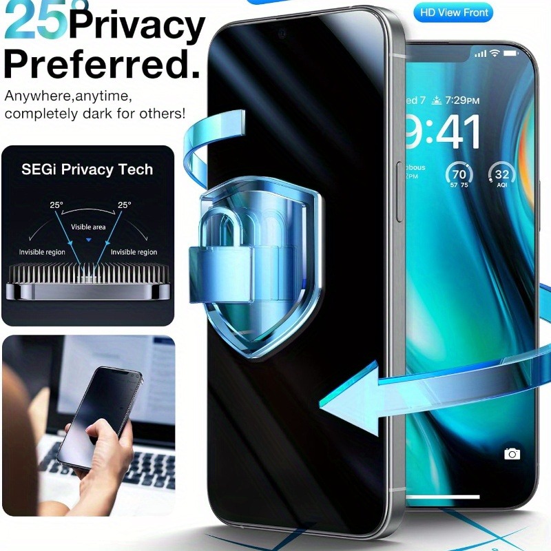 واقي شاشة من الزجاج المقسى مضا - مراجعة Privacy Filter 2Pack وسعره