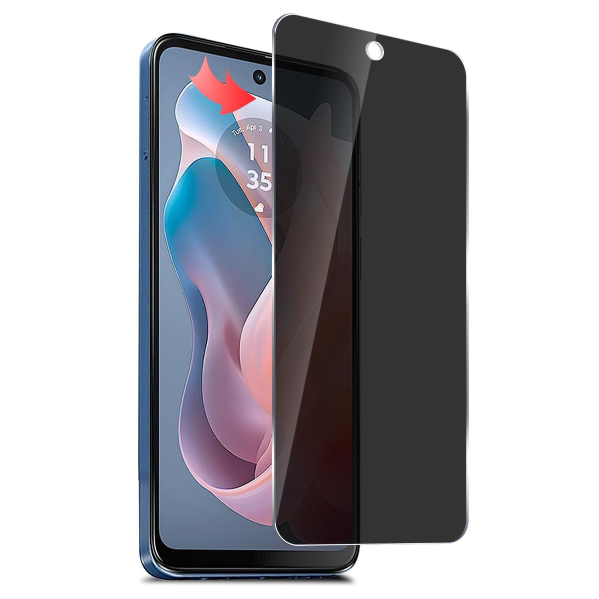 واقي شاشة لموتورولا موتو جي ست - مراجعة Privacy Filter 2Pack وسعره