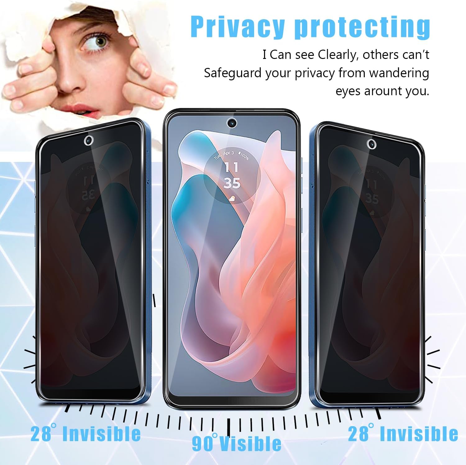 واقي شاشة لموتورولا موتو جي ست - مراجعة Privacy Filter 2Pack وسعره