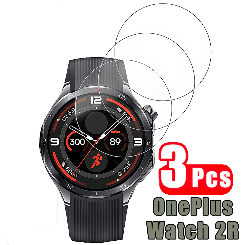 3 قطعة 9H الزجاج المقسى حامي ا - مراجعة Smartwatch Screen Film وسعره