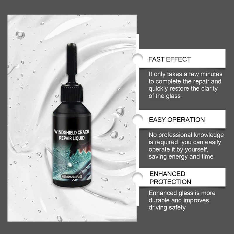 طقم إصلاح الزجاج الأمامي للرقا - مراجعة Liquid Uv Glue Kit وسعره