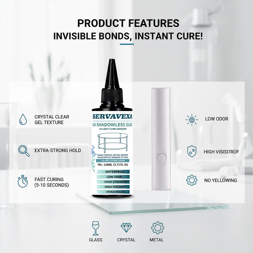 طقم لاصق SERVAVEXA بسعة 110 مل - مراجعة Liquid Uv Glue Kit وسعره